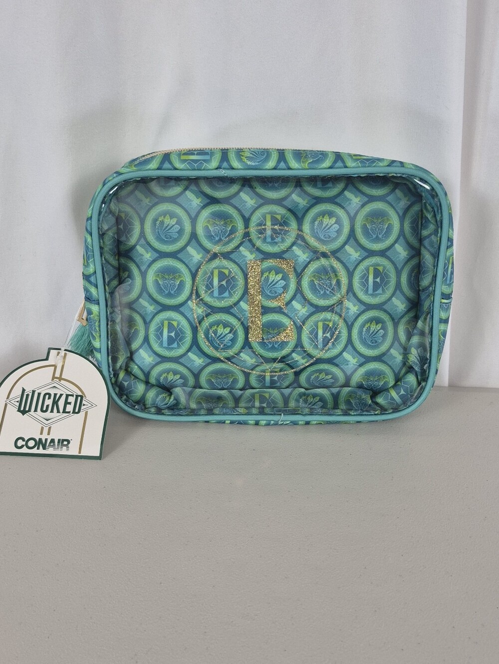 Wicked Elphaba Green Double-Zip Cosmetic Travel Case / Organizer